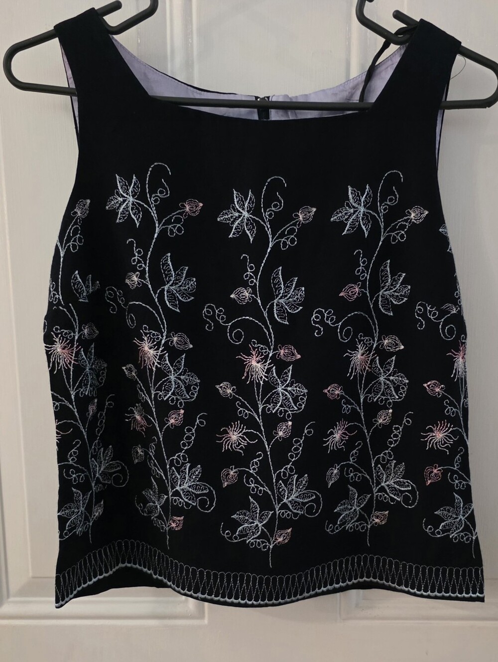 Vintage Dawn Joy Embroidered Square-Neck Camisole - Women's Floral Tank